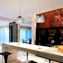 Luminária pendente moderna com design simples