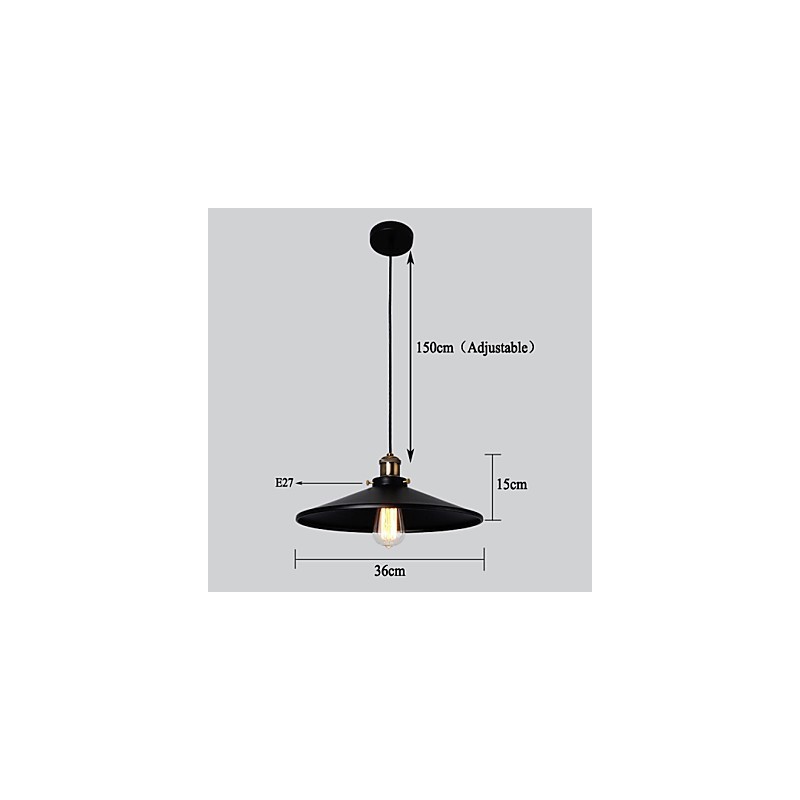 Estilo europeu retro clássico pingente luz metal arte droplight dar diâmetro da lâmpada