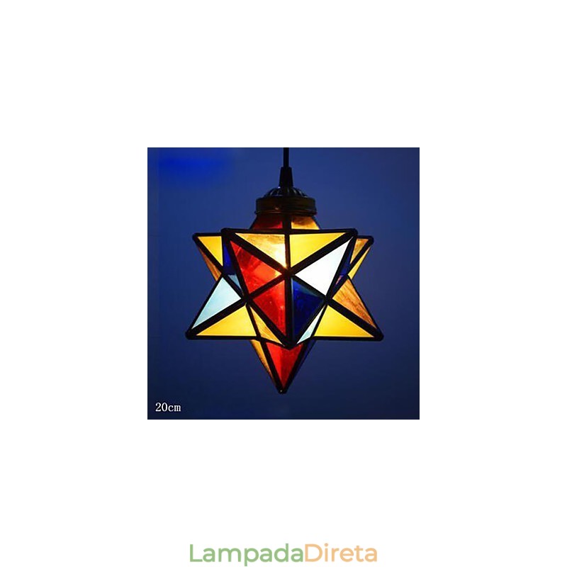 Individualidade artística criativa varanda moderna estrelas droplight lâmpada