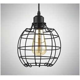 Edison Pendant Light Chandelier Gaiola de arame Pendurado Teto Abajur