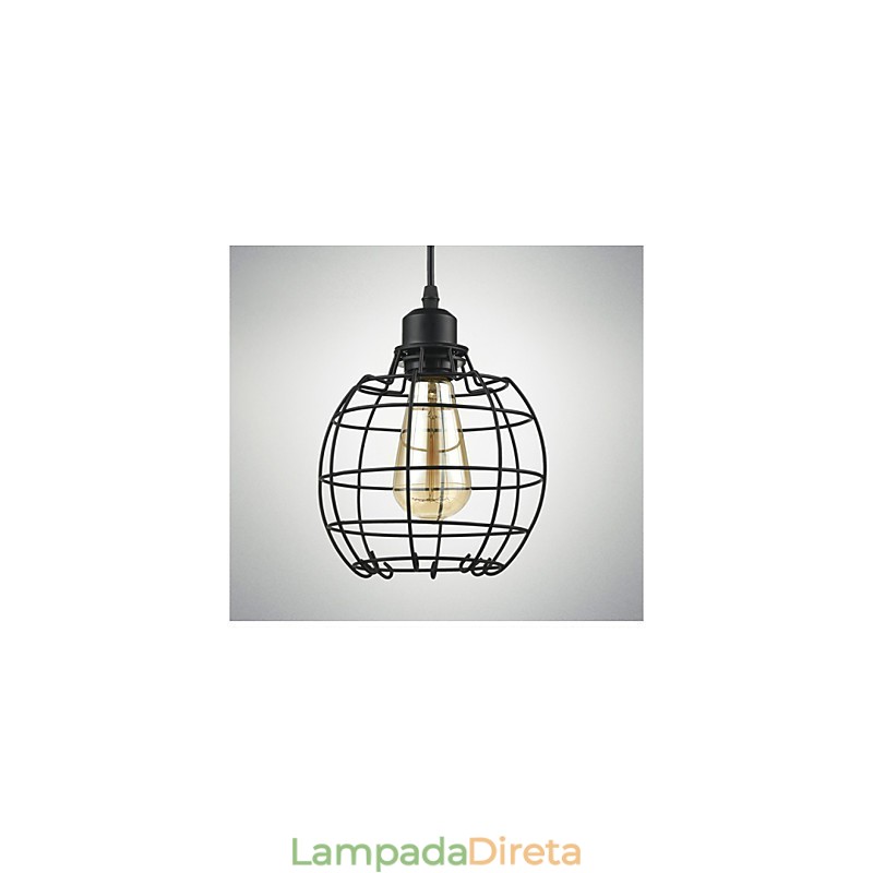 Edison Pendant Light Chandelier Gaiola de arame Pendurado Teto Abajur