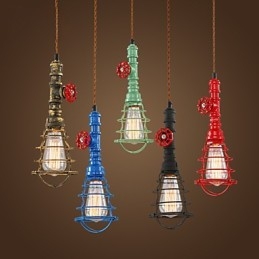 Luzes Pendentes Tradicionais Clássicas Vintage Retro Metal