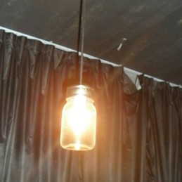 Pendente moderno minimalista de 1 luz em formato de garrafa