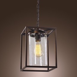 Tradicional clássico vintage lanterna mini estilo galvanizado pingente luz jantar