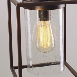 Tradicional clássico vintage lanterna mini estilo galvanizado pingente luz jantar
