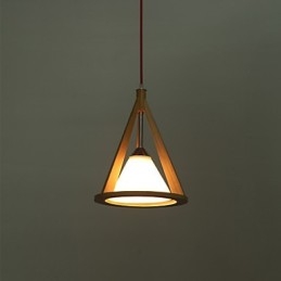 Lustre de madeira estilo designer lustre elegante estilo contemporâneo