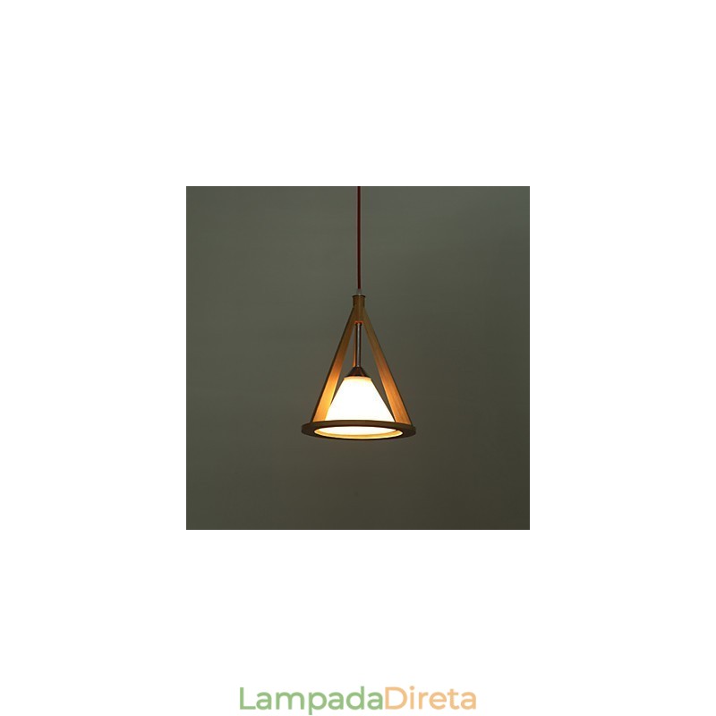 Lustre de madeira estilo designer lustre elegante estilo contemporâneo