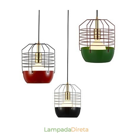 Mini Luminária Pendente Artística Teia de Aranha 1 Luz Acabamento Mordern Simplicity Preto Branco Verde Vermelho Aço Carbono Droplight Mini Luminária Pendente Artística Teia de Aranha 1 Luz Acabamento Mordern Simplicity Preto Branco Verde Vermelho Aço Carbono Droplight