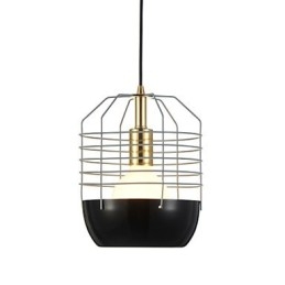 Mini Luminária Pendente Artística Teia de Aranha 1 Luz Acabamento Mordern Simplicity Preto Branco Verde Vermelho Aço Carbono Droplight