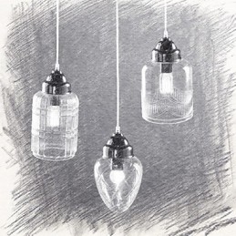Moderno Contemporâneo Tradicional Clássico Vintage Lanterna Country Níquel Vidro Pingente Luz Jantar