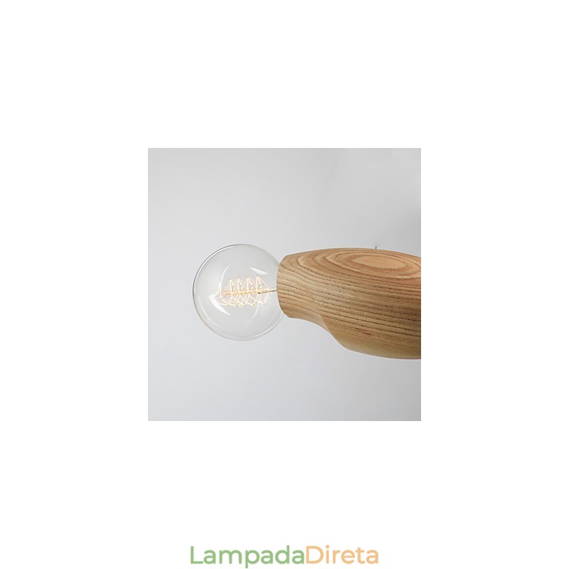 Individualidade artística Criativo Contratado Restaurando Formas Antigas de Abelhas de Madeira Lâmpada Droplight