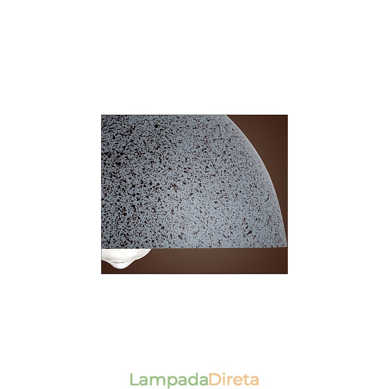 Luminária pendente vintage de metal com uma luz