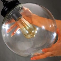 Lustre de vidro de bola contratada para uso doméstico Droplight