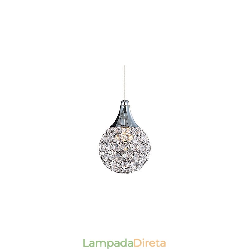 G9 Pendente Cristal Moderno Contemporâneo Metal