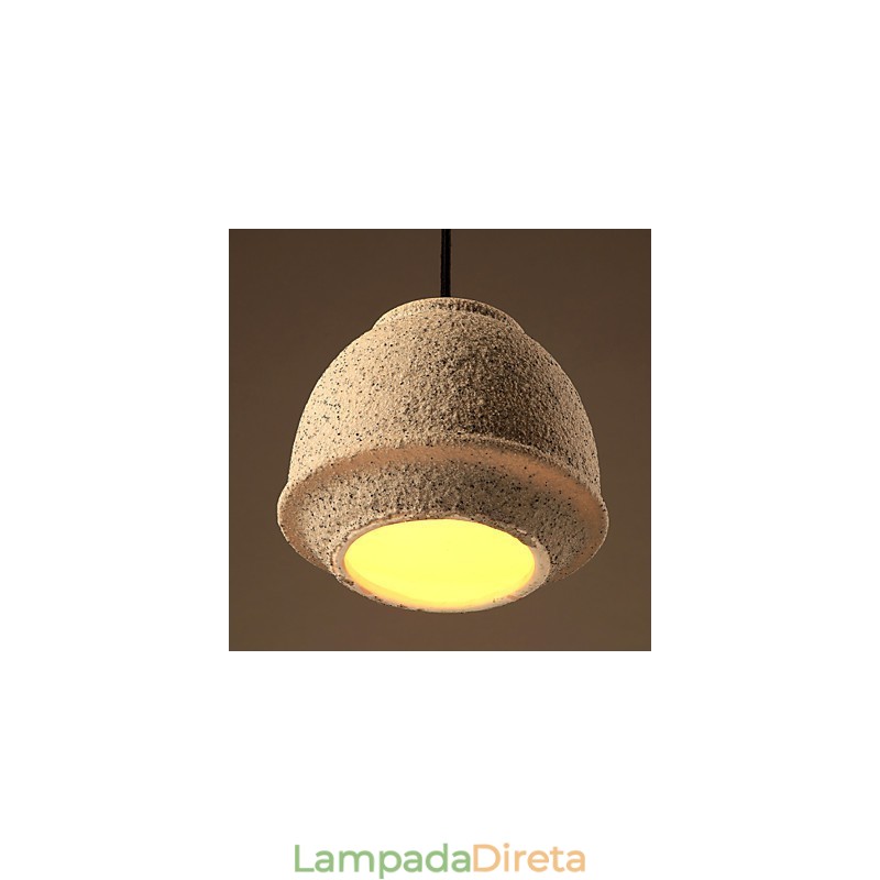 Nordic Creative Arts A cor da areia cerâmica lustre lâmpada luz