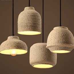 Nordic Creative Arts A cor da areia cerâmica lustre lâmpada luz