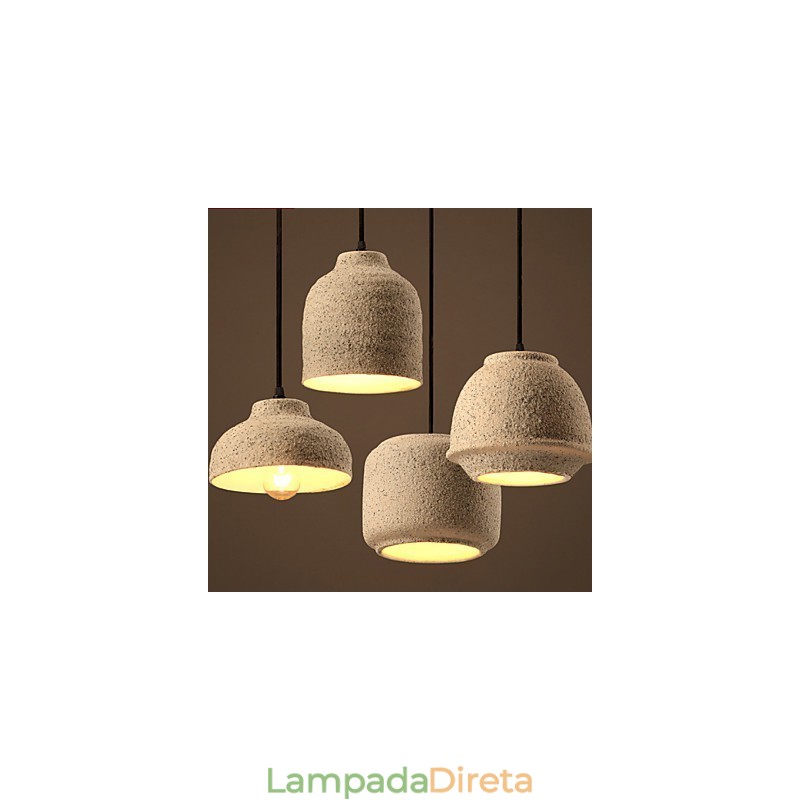 Nordic Creative Arts A cor da areia cerâmica lustre lâmpada luz