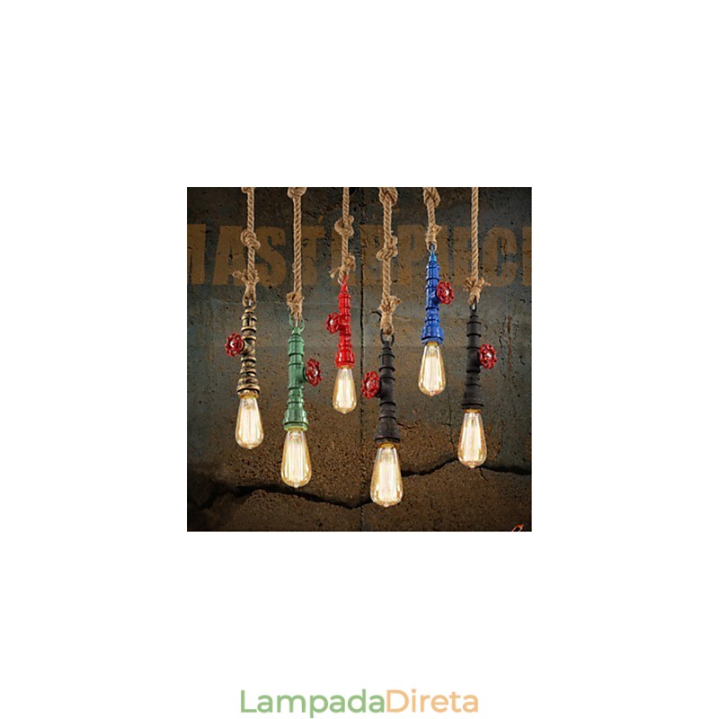 Luzes Pendentes Tradicionais Clássicas Vintage Retro Metal