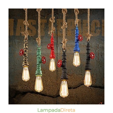 Luzes Pendentes Tradicionais Clássicas Vintage Retro Metal Luzes Pendentes Tradicionais Clássicas Vintage Retro Metal
