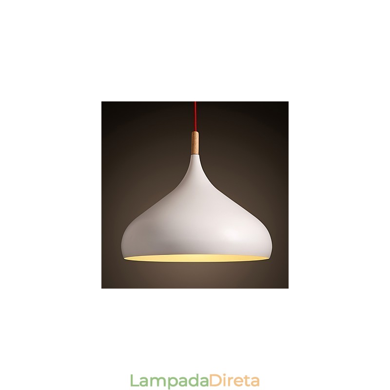Lustre pendente moderno e contemporâneo estilo mini cromado de metal