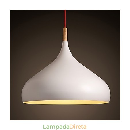 Lustre pendente moderno e contemporâneo estilo mini cromado de metal Lustre pendente moderno e contemporâneo estilo mini cromado de metal