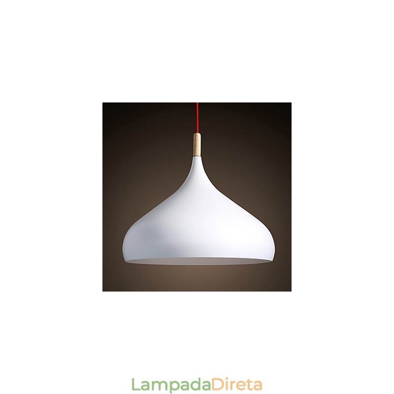 Lustre pendente moderno e contemporâneo estilo mini cromado de metal
