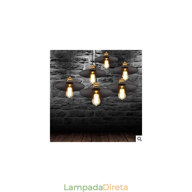 O lustre de ferro retrô minimalista americano 1
