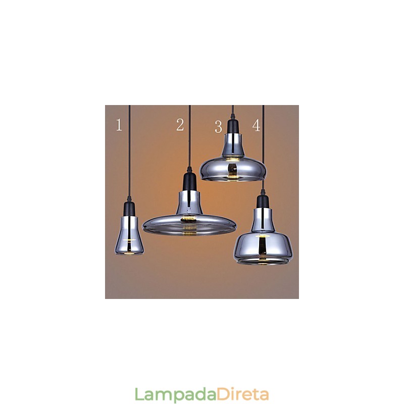 Lustre de vidro com design nórdico criativo contratado europeu, luminária de luz