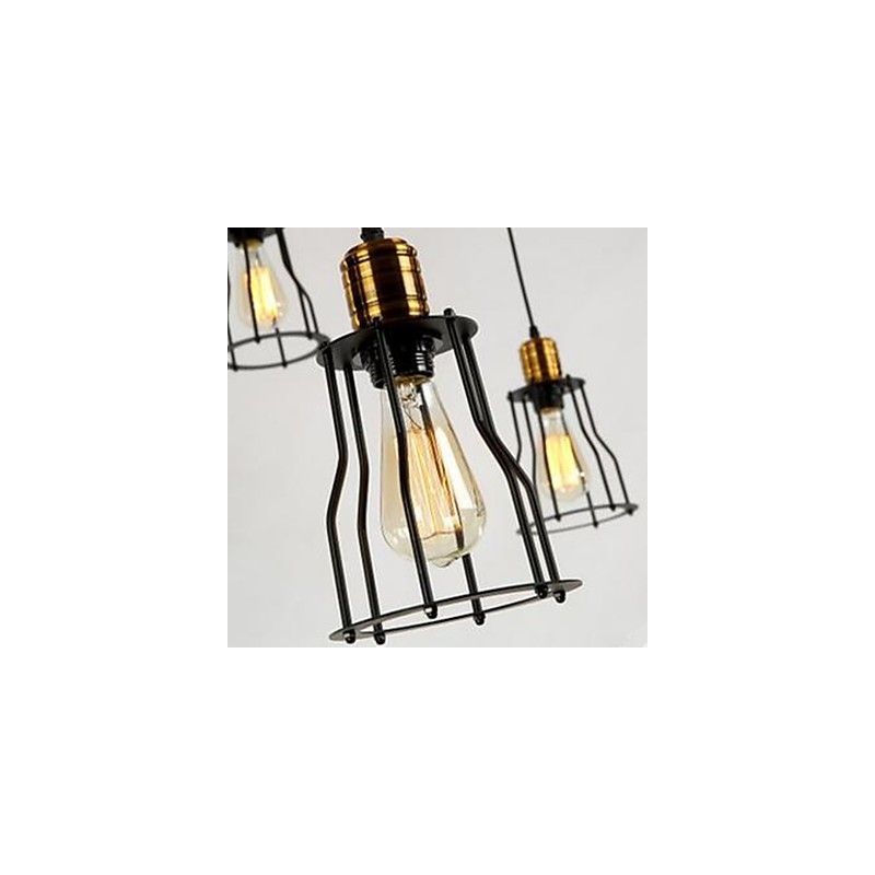 American Country Industrial Individualidade Criativo Sentado Seis pequenos Hob Head Droplight