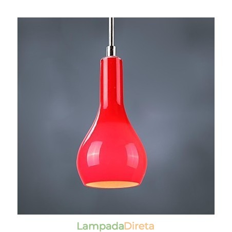 Luminária pendente moderna e contemporânea em metal cromado estilo mini Luminária pendente moderna e contemporânea em metal cromado estilo mini