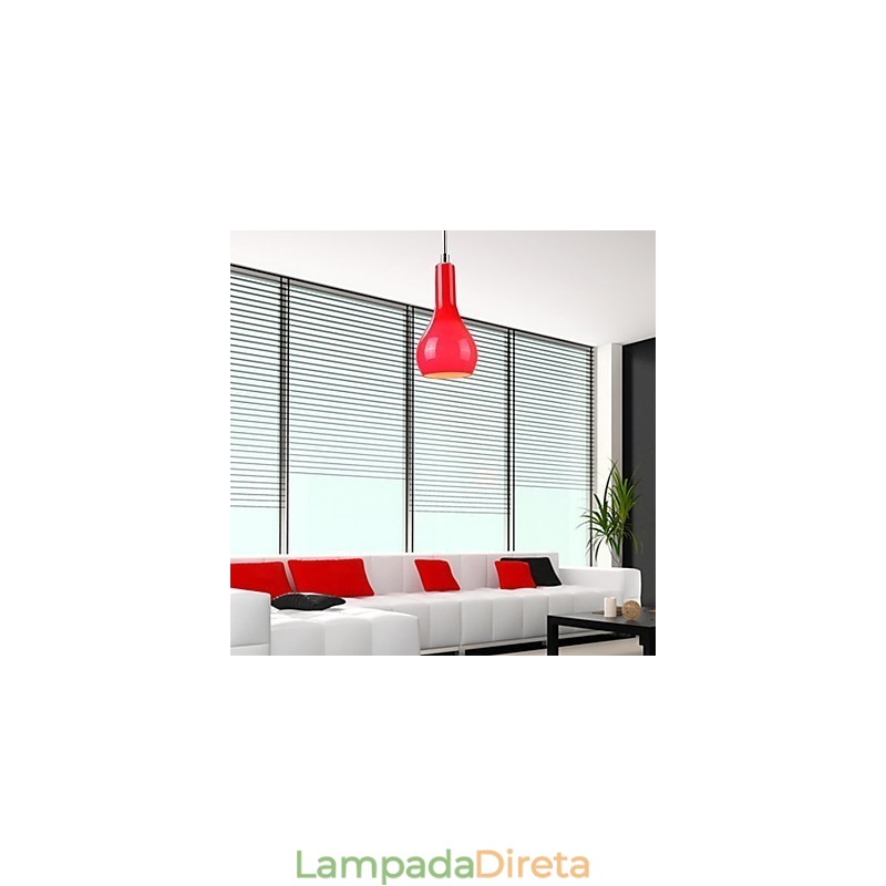 Luminária pendente moderna e contemporânea em metal cromado estilo mini