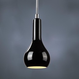 Luminária pendente moderna e contemporânea em metal cromado estilo mini