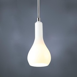 Luminária pendente moderna e contemporânea em metal cromado estilo mini