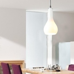 Luminária pendente moderna e contemporânea em metal cromado estilo mini