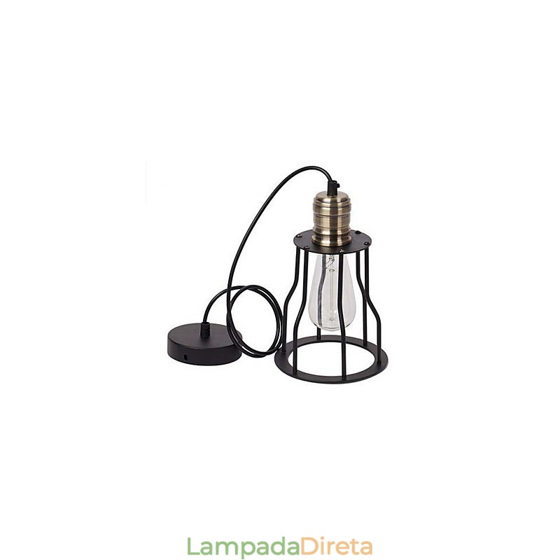 Ideias de buffet de café vintage industrial americano gaiola de ferro forjado luz pendente sentado