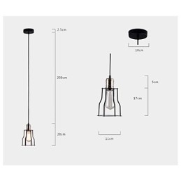 Ideias de buffet de café vintage industrial americano gaiola de ferro forjado luz pendente sentado