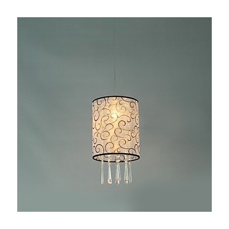Moderno contemporâneo tambor cristal mini estilo galvanizado pingente luz Moderno contemporâneo tambor cristal mini estilo galvanizado pingente luz