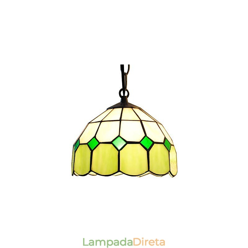 Luminária pendente galvanizada estilo mini de 62 W