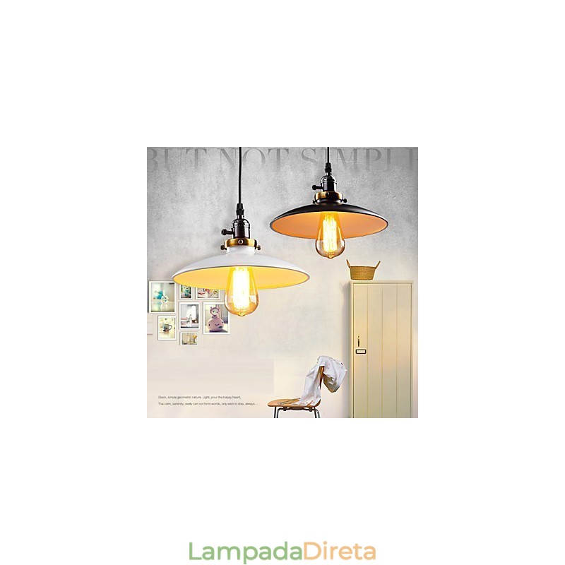 Luminárias Pendentes Tradicionais Clássicas Retro Metal