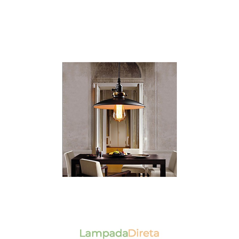 Luminárias Pendentes Tradicionais Clássicas Retro Metal