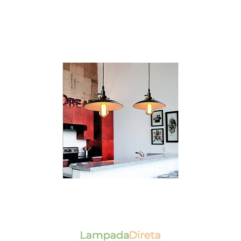 Luminárias Pendentes Tradicionais Clássicas Retro Metal
