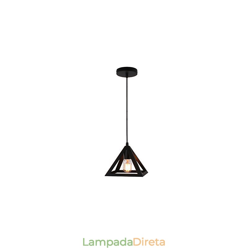 Luminárias pendentes estilo mini tradicional clássico rústico chalé vintage country garagem metal