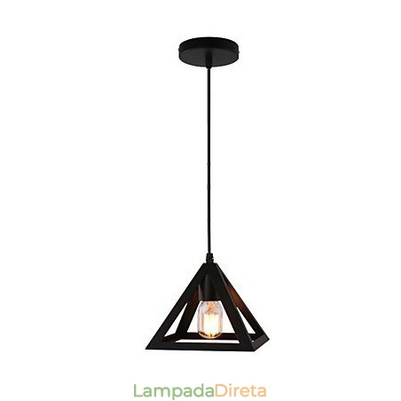 Luminárias pendentes estilo mini tradicional clássico rústico chalé vintage country garagem metal Luminárias pendentes estilo mini tradicional clássico rústico chalé vintage country garagem metal