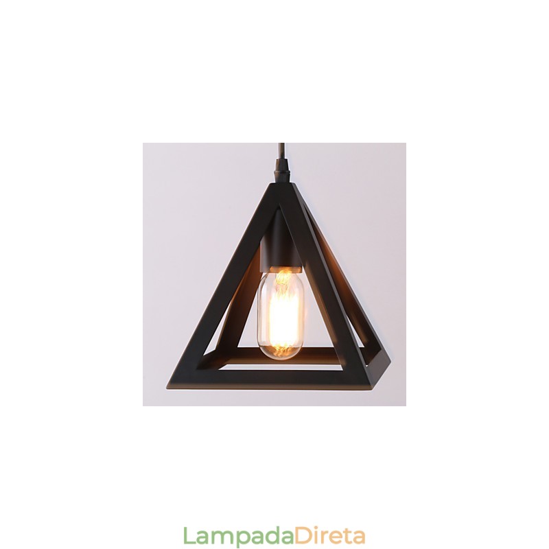 Luminárias pendentes estilo mini tradicional clássico rústico chalé vintage country garagem metal