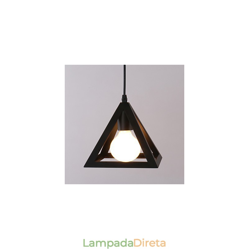 Luminárias pendentes estilo mini tradicional clássico rústico chalé vintage country garagem metal