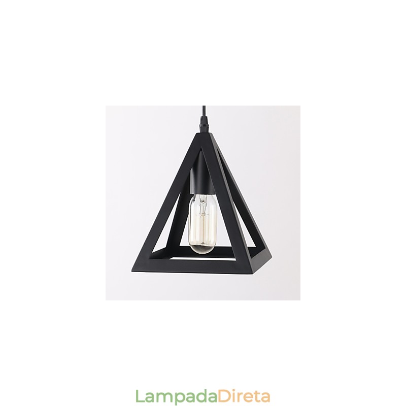 Luminárias pendentes estilo mini tradicional clássico rústico chalé vintage country garagem metal
