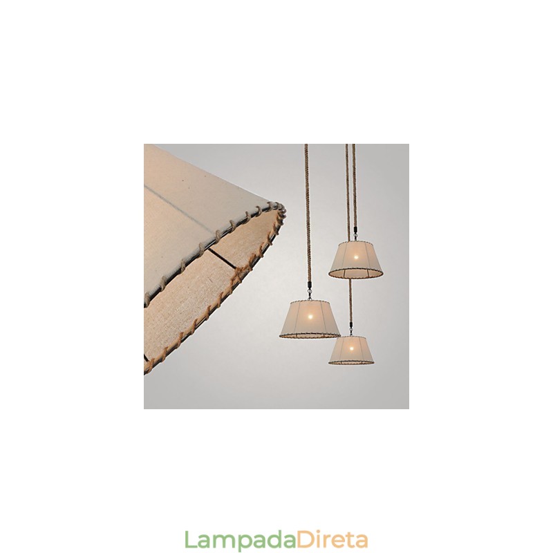 1 Luzes Pendentes Estilo Vintage Estilo Industrial Amarelo Tecido & Metais Drop Light