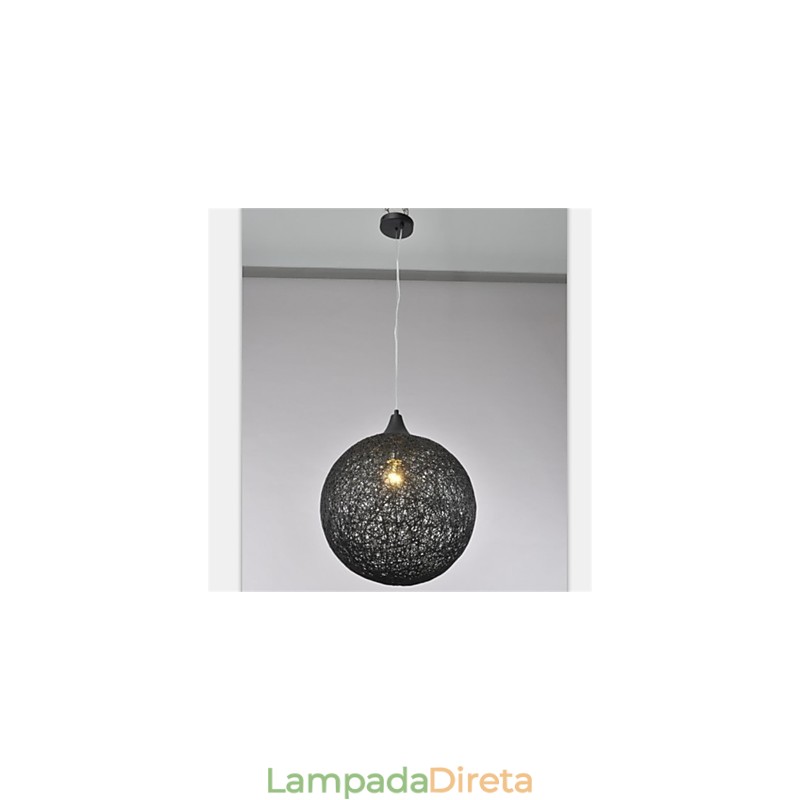 Lustre de vime de papel criativo tipo bola country americana
