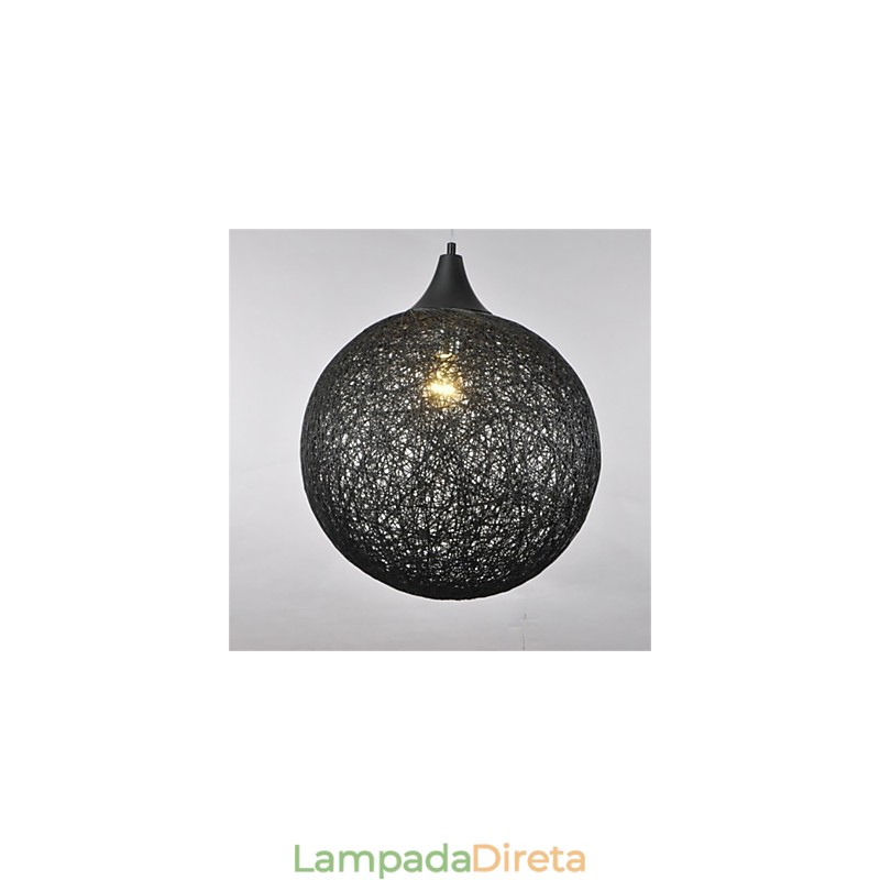 Lustre de vime de papel criativo tipo bola country americana