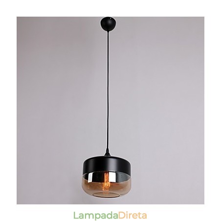 Retro chapeamento de vidro 1 luz pintura pendente Retro chapeamento de vidro 1 luz pintura pendente